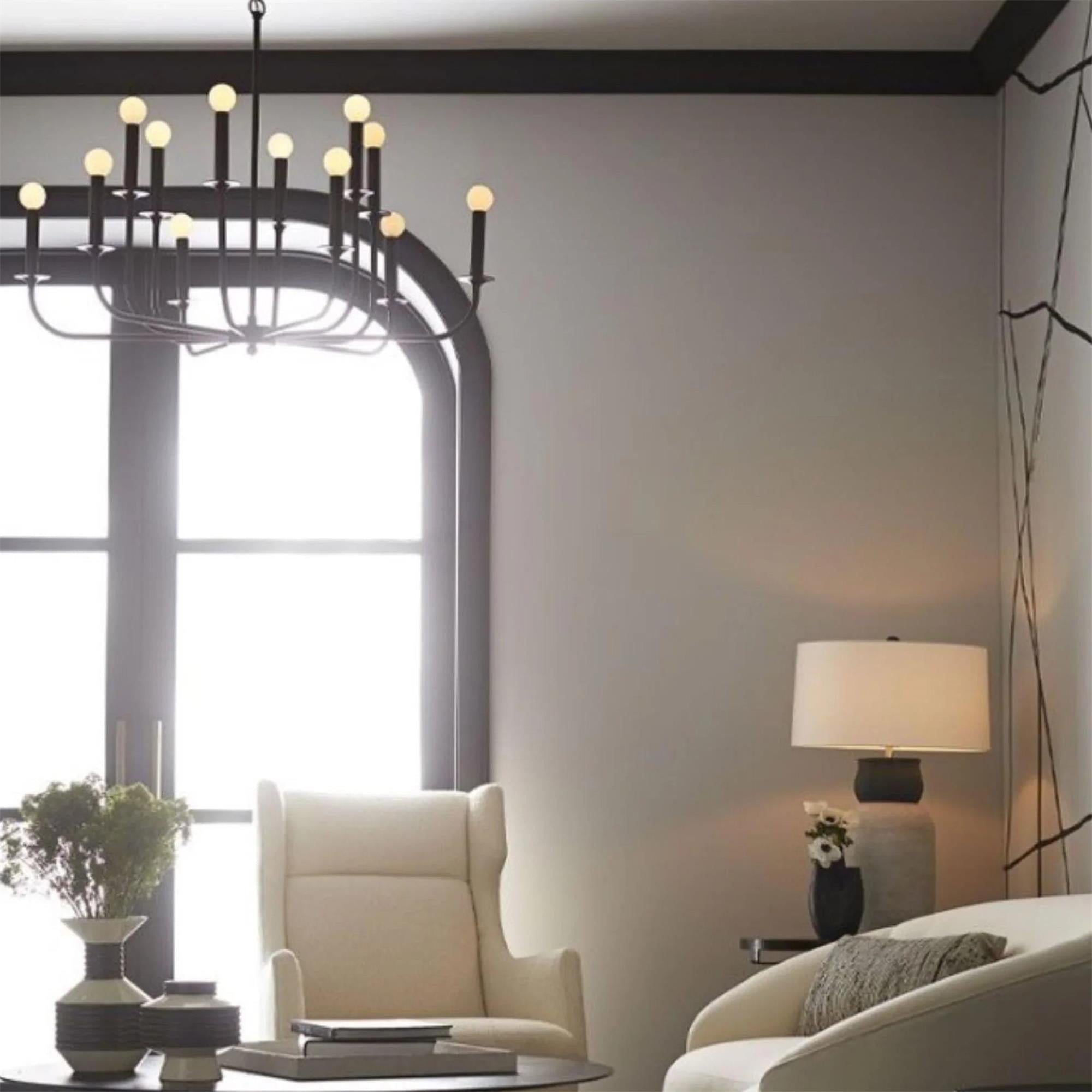 Freyza | Orrinora Vintage Industrial Chandelier – Industrial Dining Room Living Room