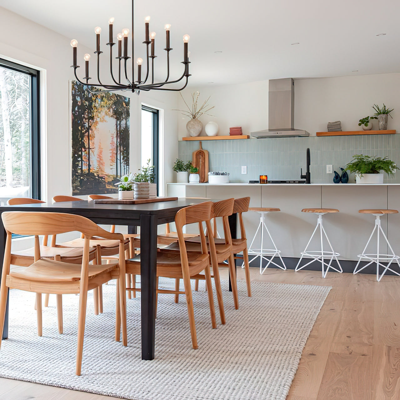 Freyza | Orrinora Vintage Industrial Chandelier – Industrial Dining Room Living Room