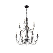 Freyza | Purelux Postmodern Luxury Brass Crystal Chandelier – Modern Dining Room Living Room