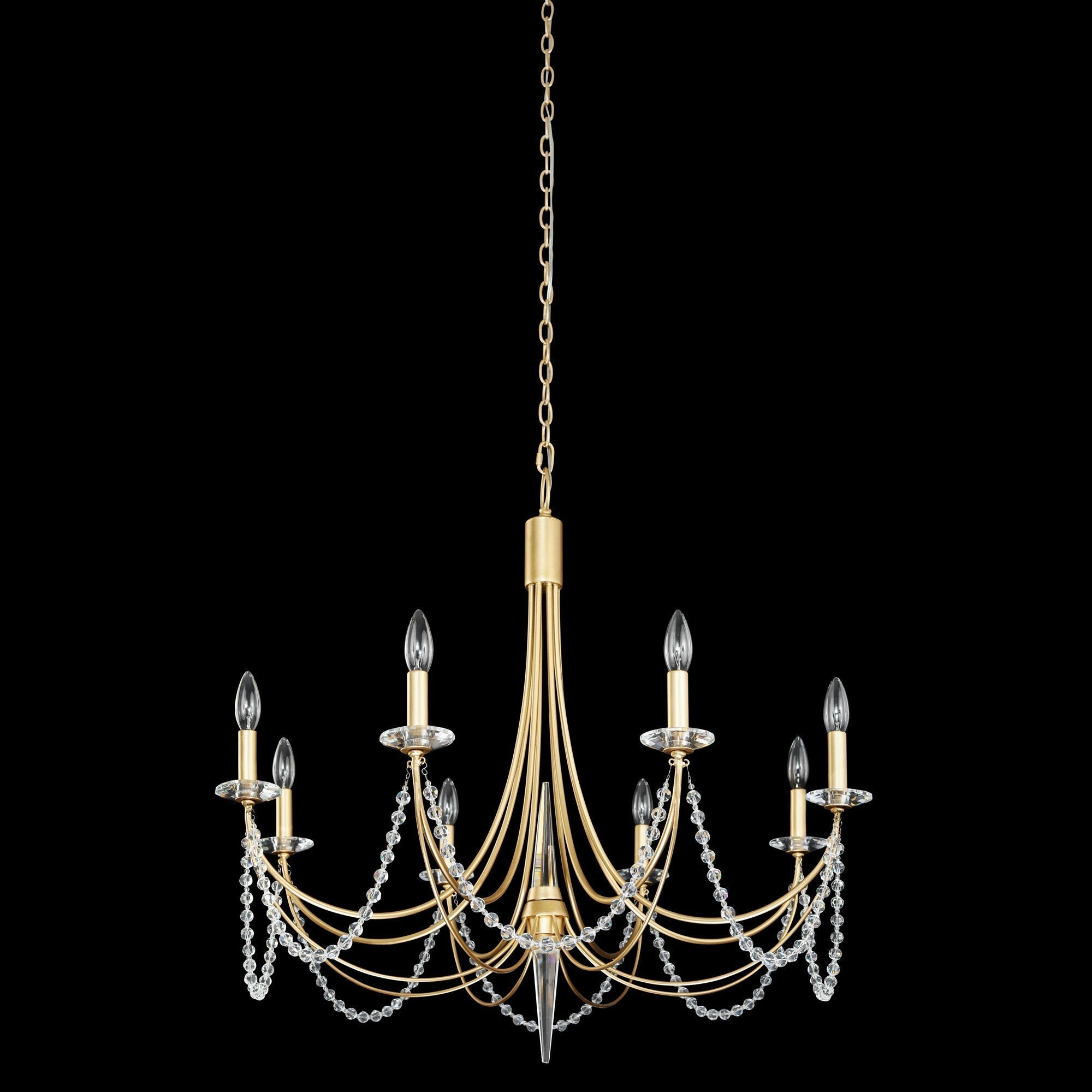 Freyza | Purelux Postmodern Luxury Brass Crystal Chandelier – Modern Dining Room Living Room