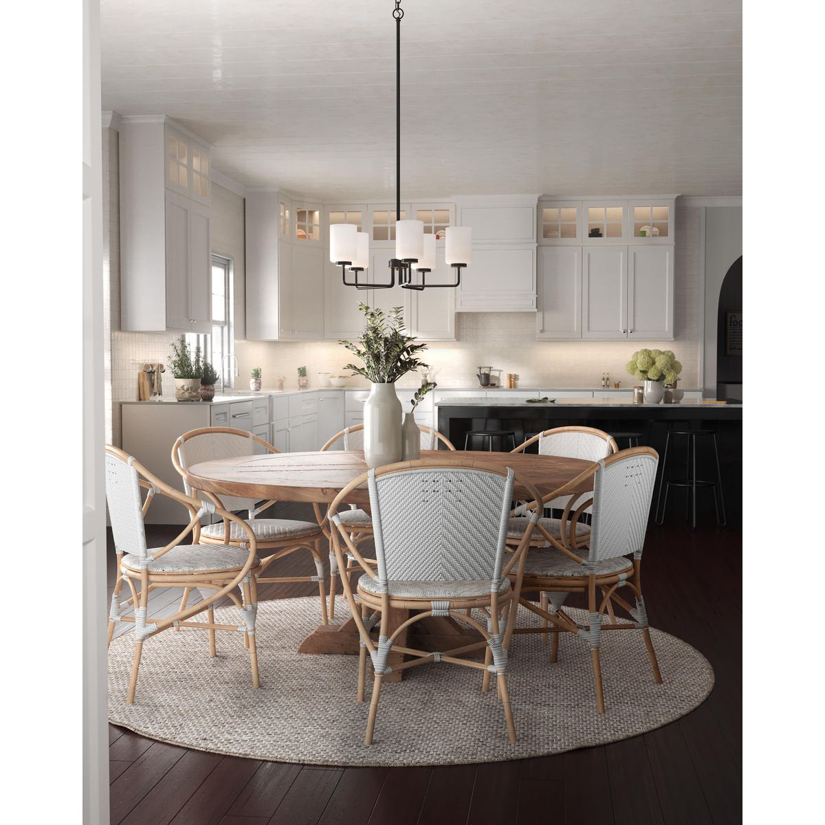 Freyza | Neva Black Glass Black Glass Chandelier – Dining Room Living Room