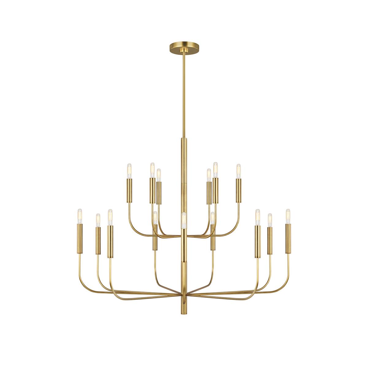 Freyza | Olcarel Vintage Industrial Brass Chandelier – Industrial Dining Room Living Room