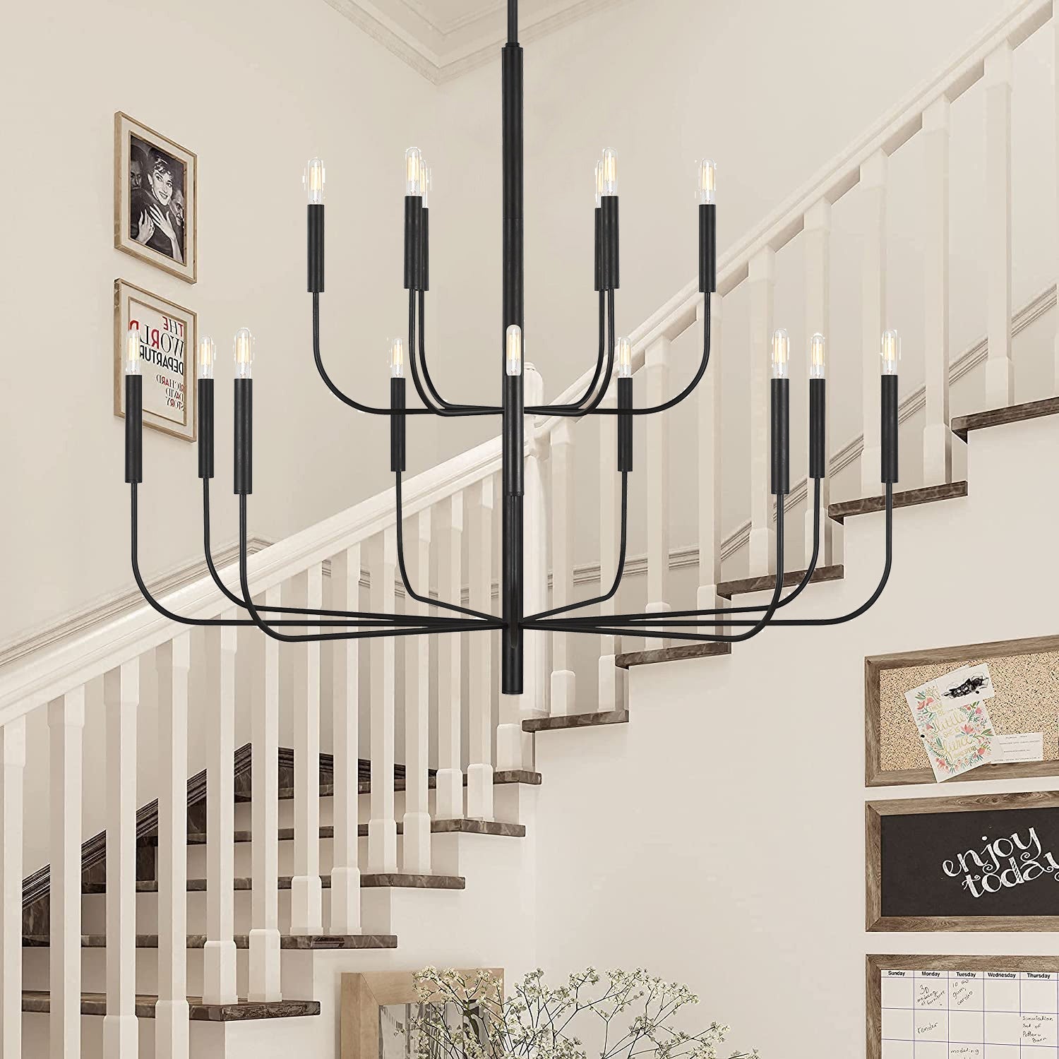 Freyza | Olcarel Vintage Industrial Brass Chandelier – Industrial Dining Room Living Room