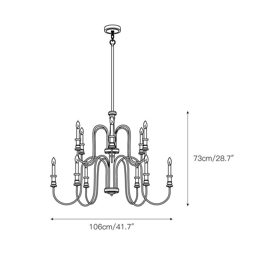 Freyza | Volo Postmodern Luxury Wood Chandelier – Modern Dining Room Living Room
