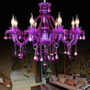 Freyza - BrigitteCrystal | Elegant Timeless Purple Chandelier Light Fixture