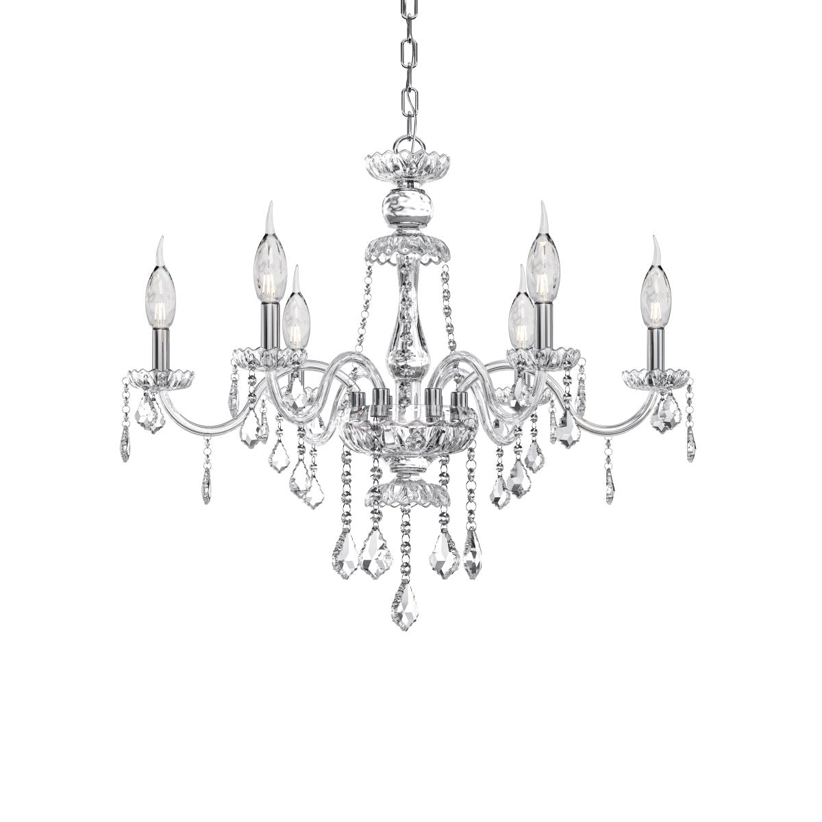 Freyza - Brigitte | Elegant Timeless Champagne Silver Chandelier