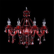 Freyza - Brigitte | Elegant Timeless Red Crystal Chandelier Light for Dining Room