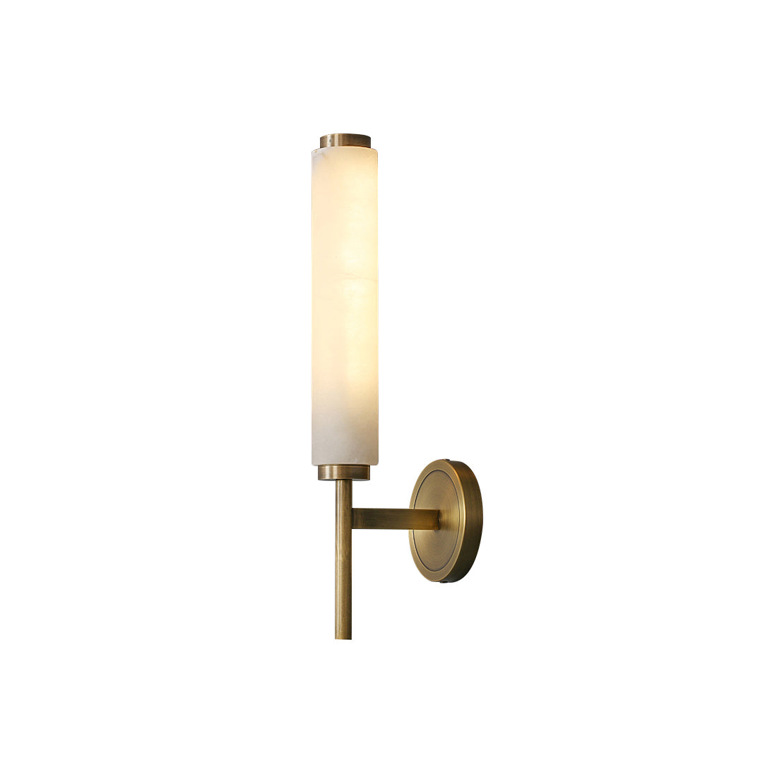 Freyza | Abyss Brass Alabaster Brass Wall Light – Bedroom Hallway