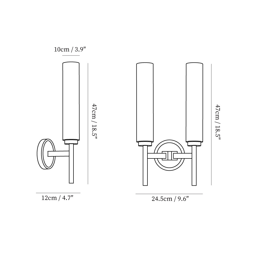 Freyza | Abyss Brass Alabaster Brass Wall Light – Bedroom Hallway