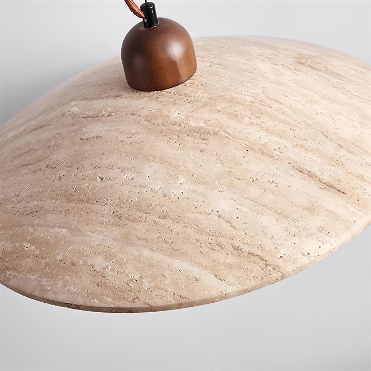 Freyza | Suspension Ritta en travertin – Luminaire minimaliste pour cuisine et salle à manger