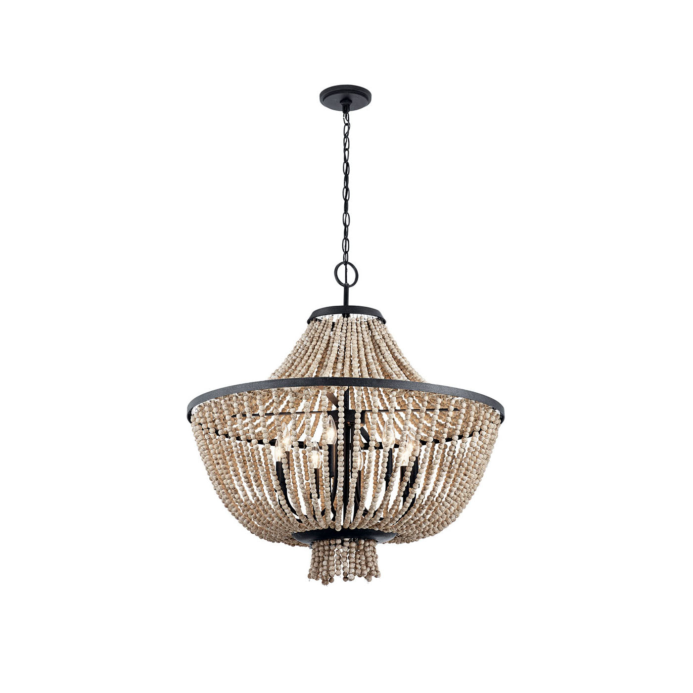 Freyza | Vela Elegance Wooden Wood Chandelier – Dining Room Living Room