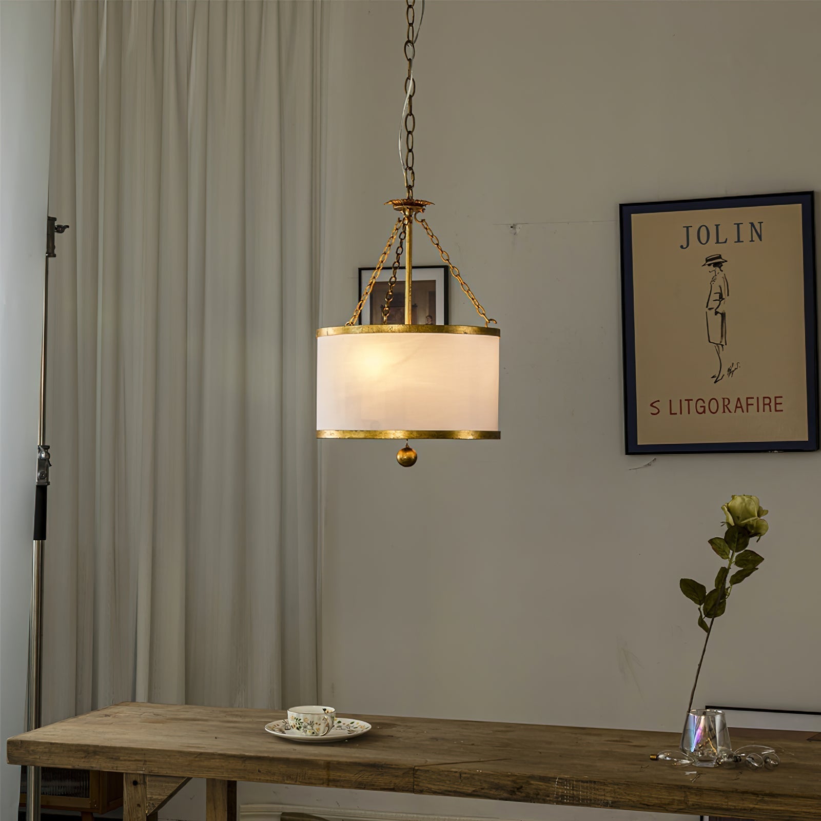 Freyza | Suspension en tissu à tambour Helix – Cuisine et salle à manger