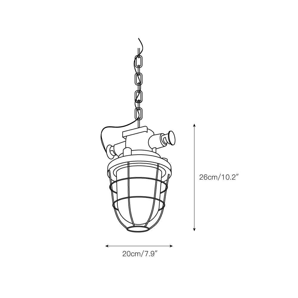 Freyza | Celest Vintage Industrial Glass Pendant Light – Industrial Kitchen Dining Room