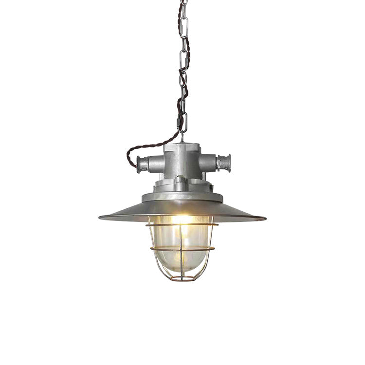 Freyza | Celest Vintage Industrial Glass Pendant Light – Industrial Kitchen Dining Room