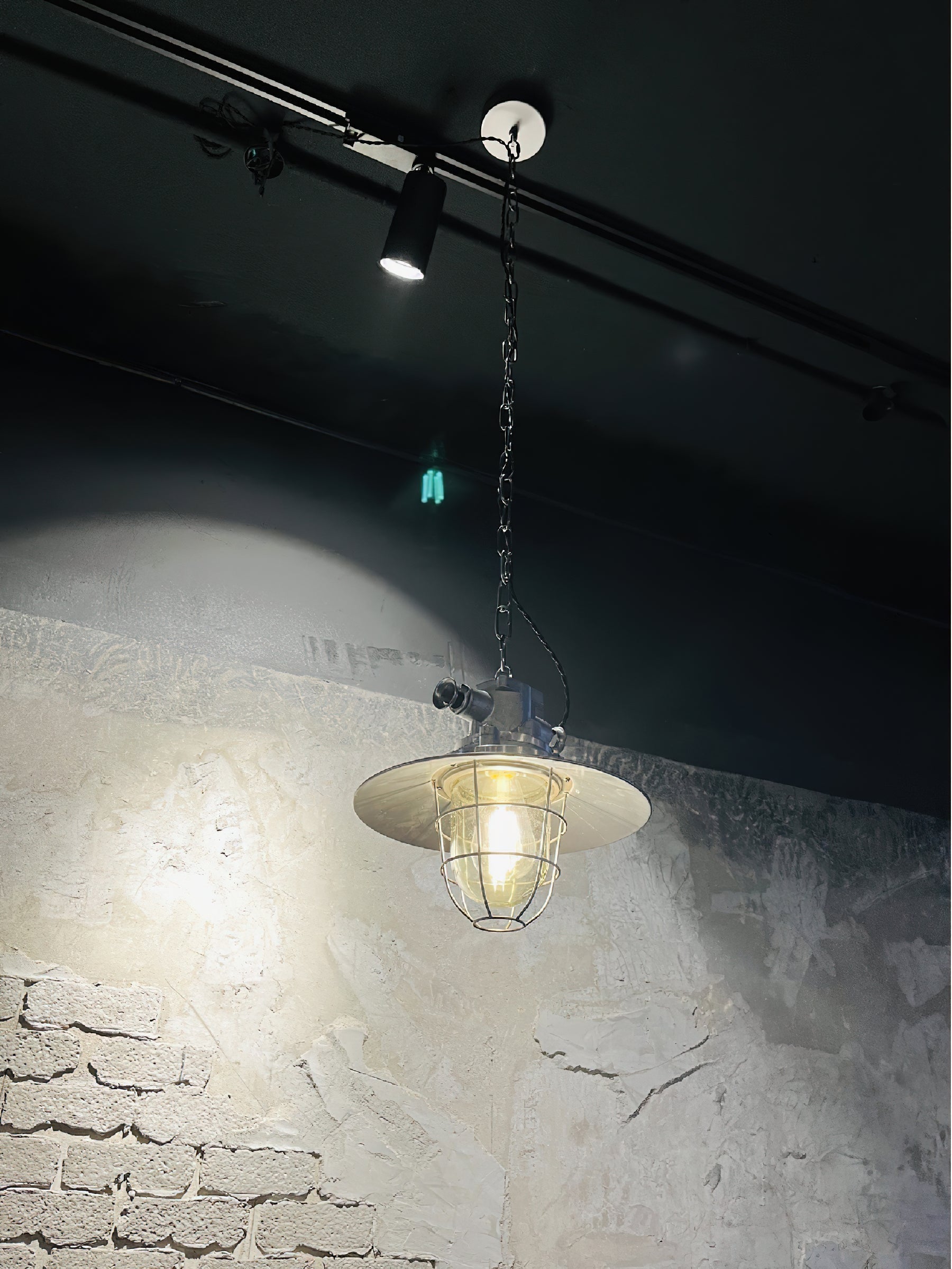 Freyza | Celest Vintage Industrial Glass Pendant Light – Industrial Kitchen Dining Room