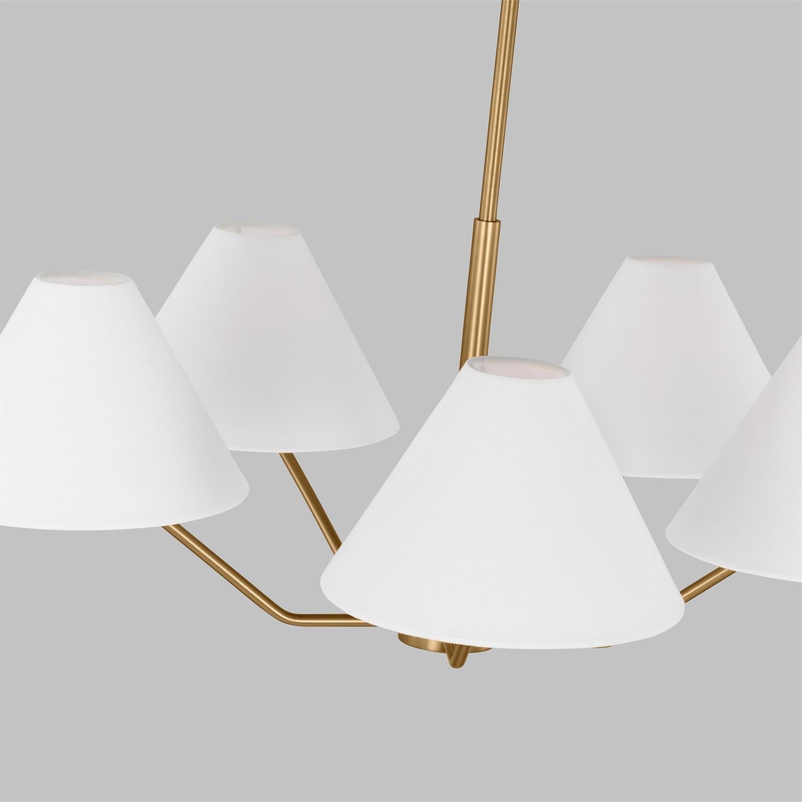 Freyza | Vortex Traditional Vintage Fabric Chandelier – Industrial Dining Room Living Room