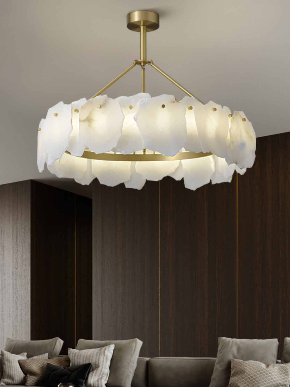Freyza | Cryon Postmodern Luxury Brass Chandelier – Modern Dining Room Living Room