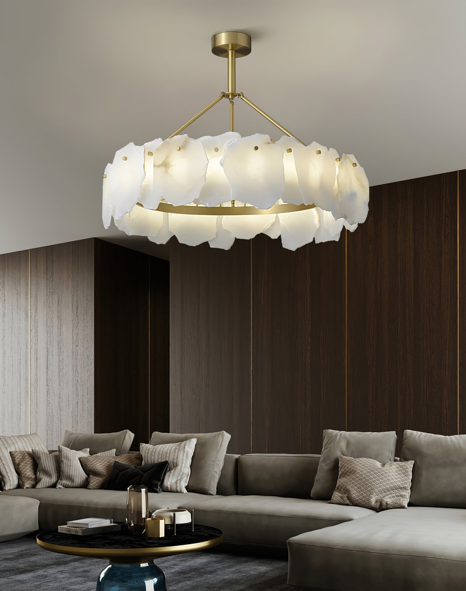 Freyza | Cryon Postmodern Luxury Brass Chandelier – Modern Dining Room Living Room