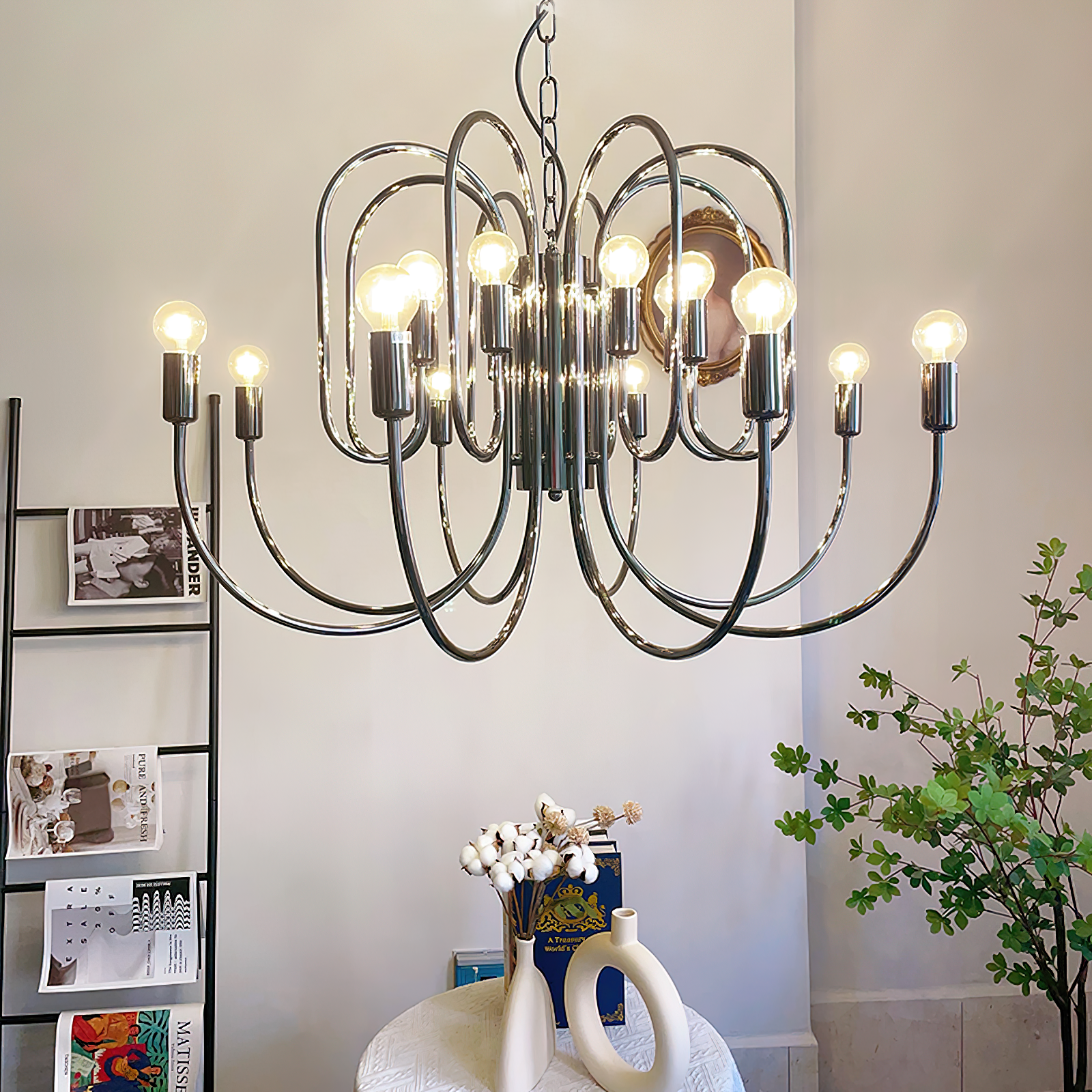 Freyza | Ombre Elegance Vintage Chandelier – Industrial Dining Room Living Room