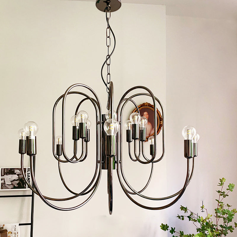 Freyza | Ombre Elegance Vintage Chandelier – Industrial Dining Room Living Room