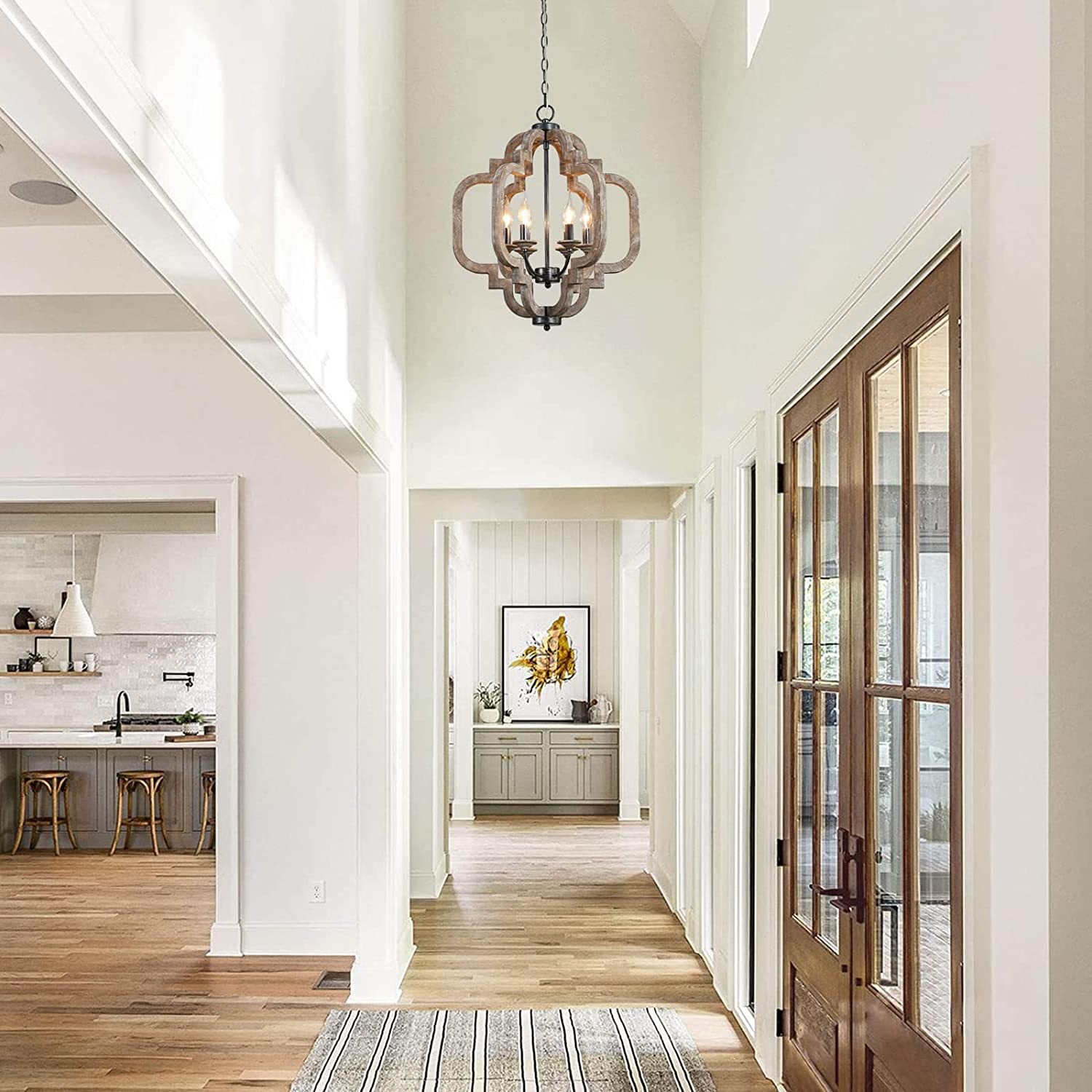 Freyza | Polar Postmodern Luxury Wood Pendant Light – Modern Kitchen Dining Room