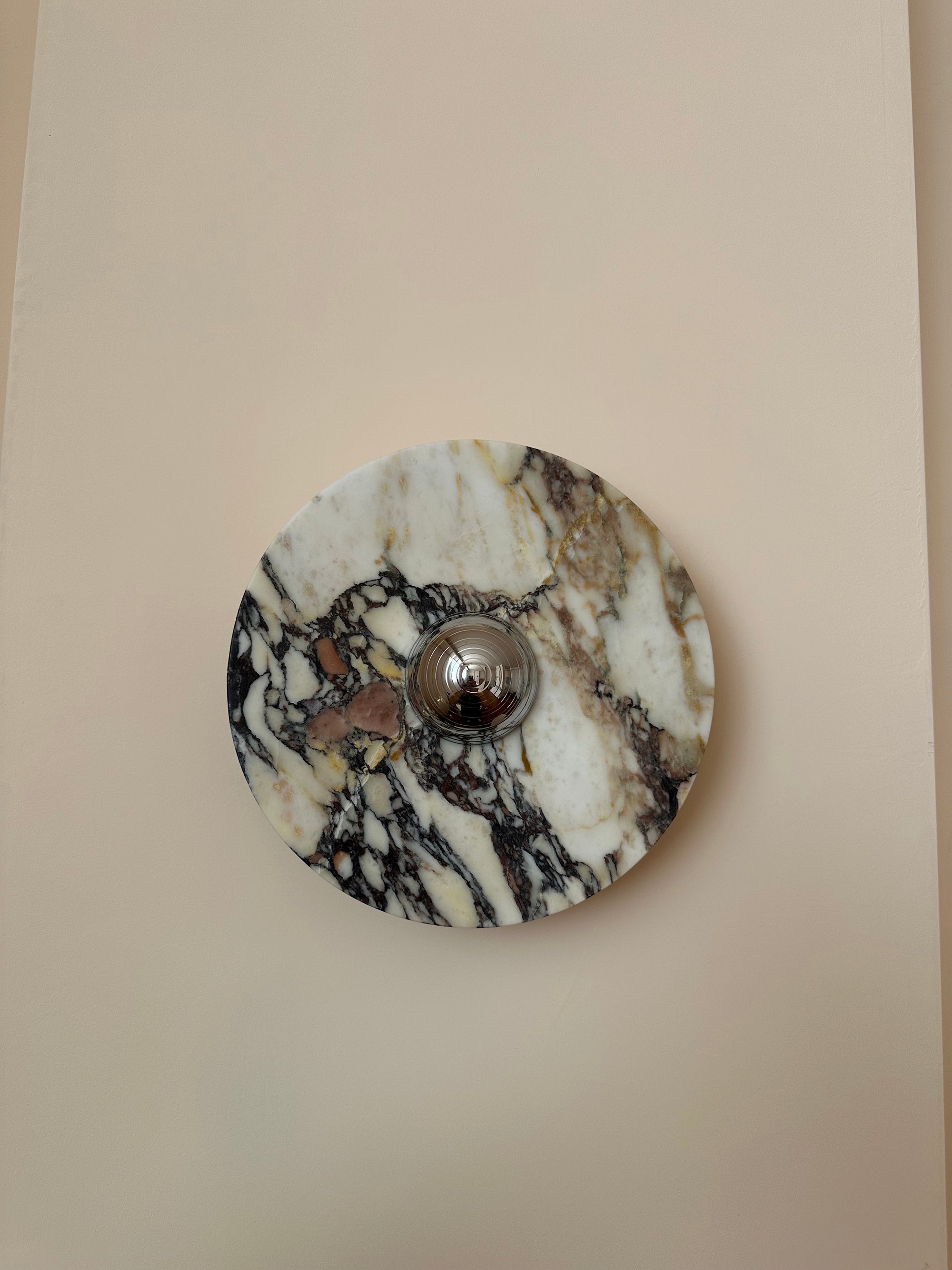 Freyza | Alter Round Marble Marble Wall Light – Bedroom Hallway
