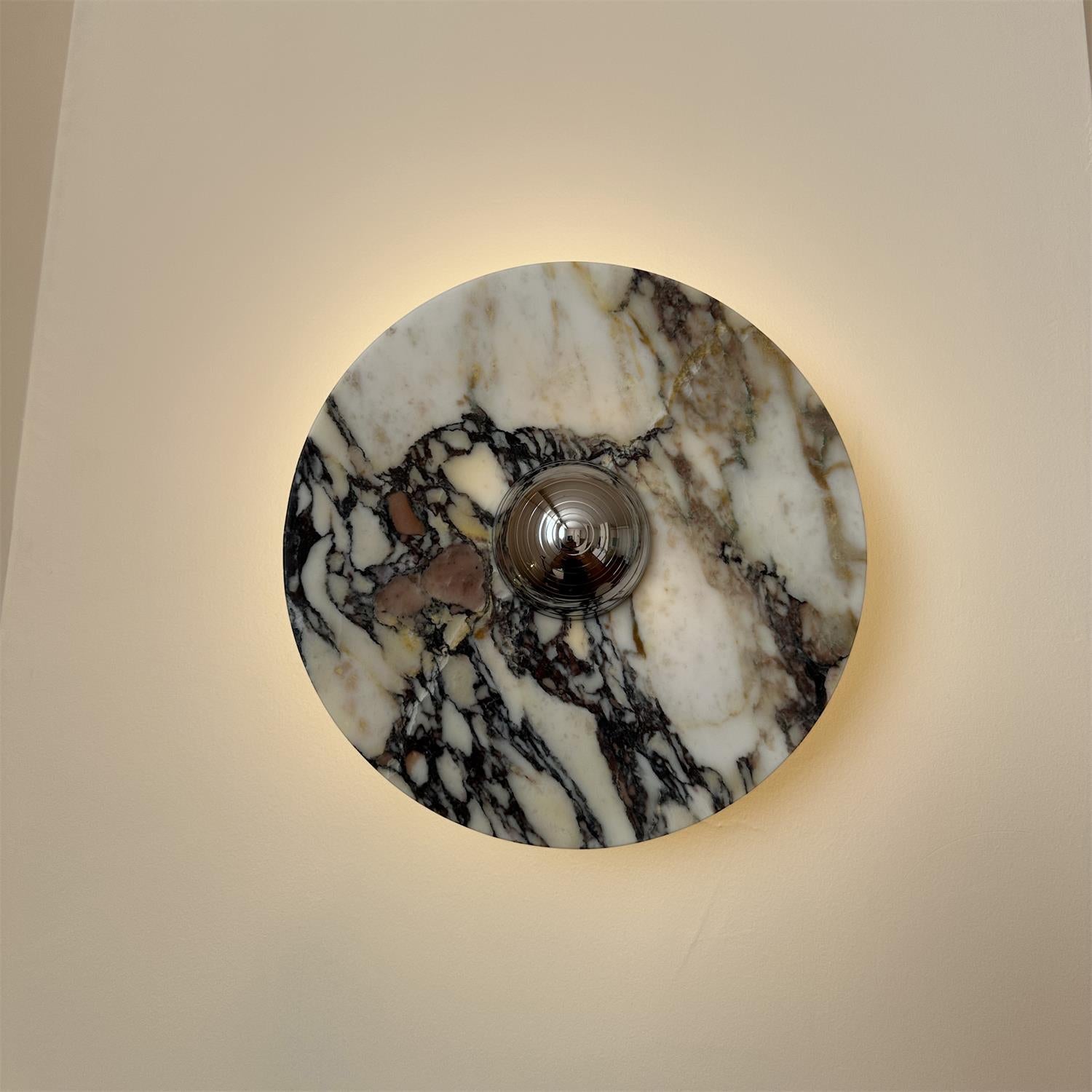 Freyza | Alter Round Marble Marble Wall Light – Bedroom Hallway