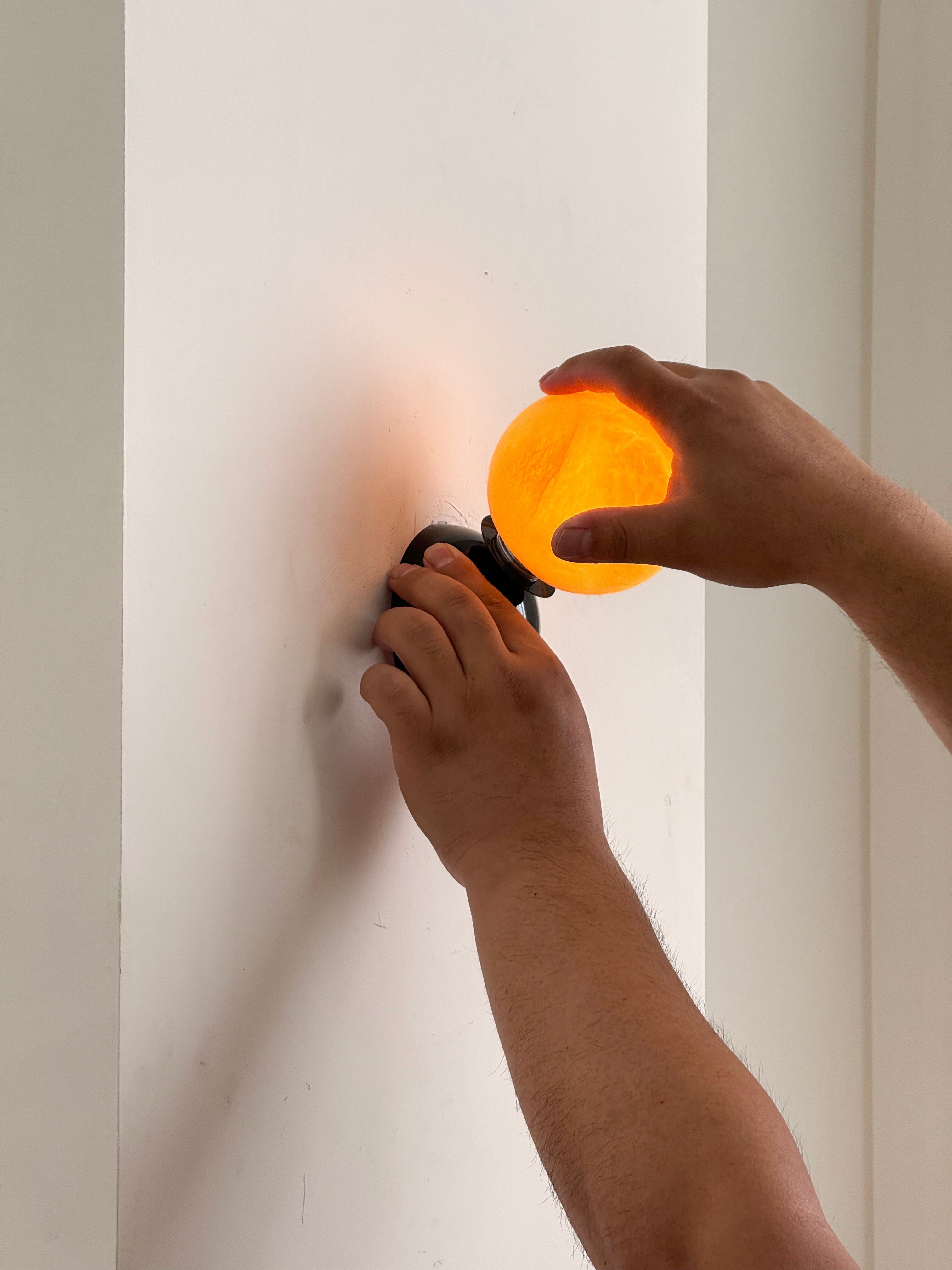 Freyza | Arca Eclipse Marmor-Wandleuchte – Schlafzimmer, Flur