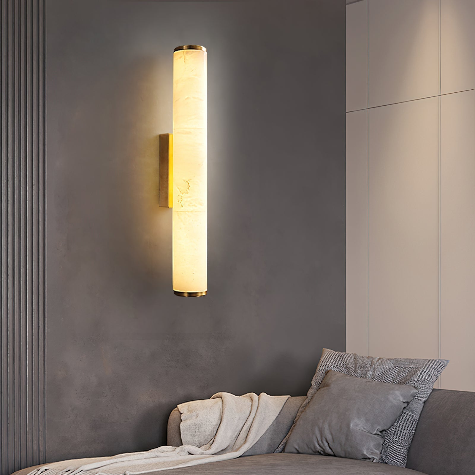 Freyza | Arcus Elegance Brass Brass Wall Light – Bedroom Hallway