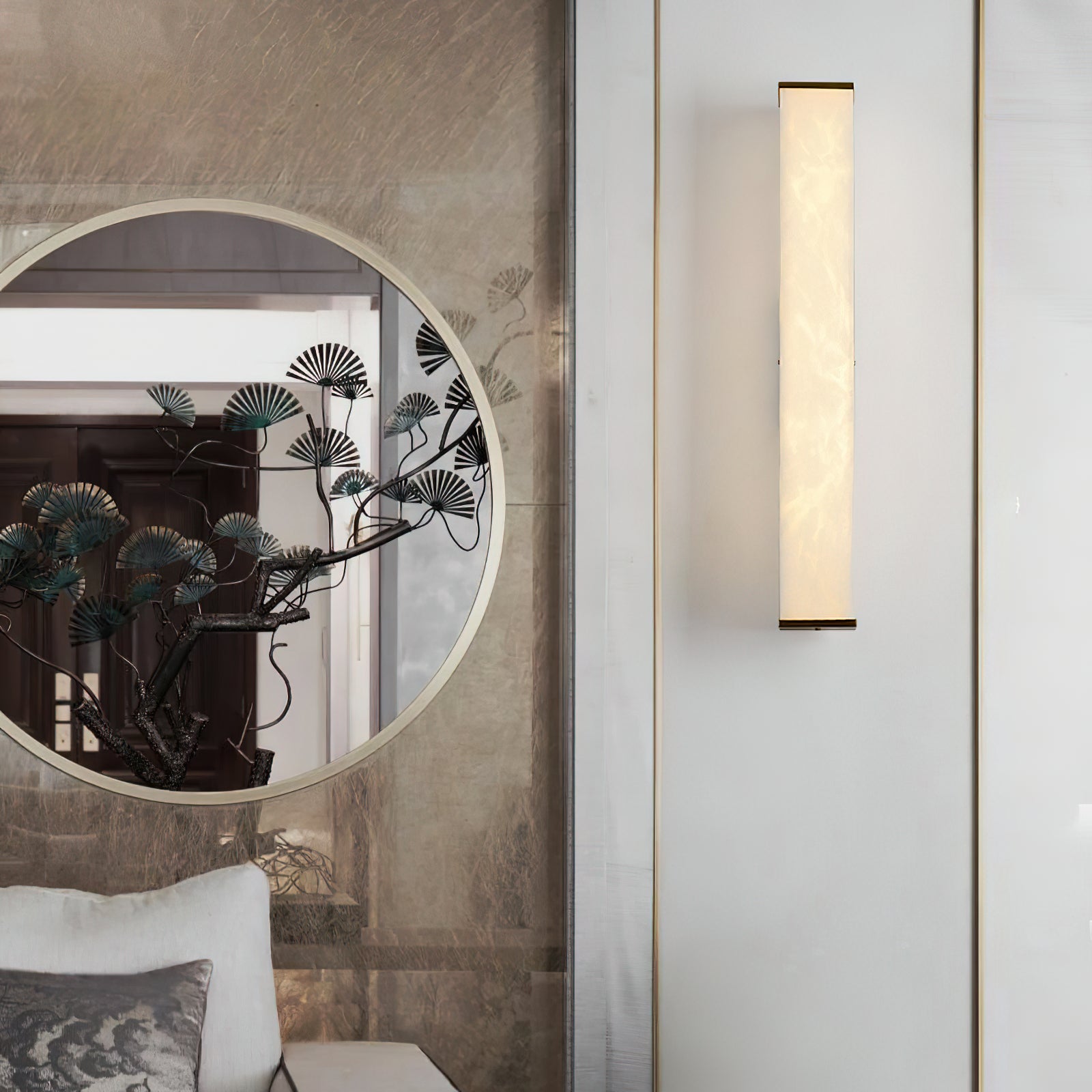 Freyza | Arcus Elegance Brass Brass Wall Light – Bedroom Hallway