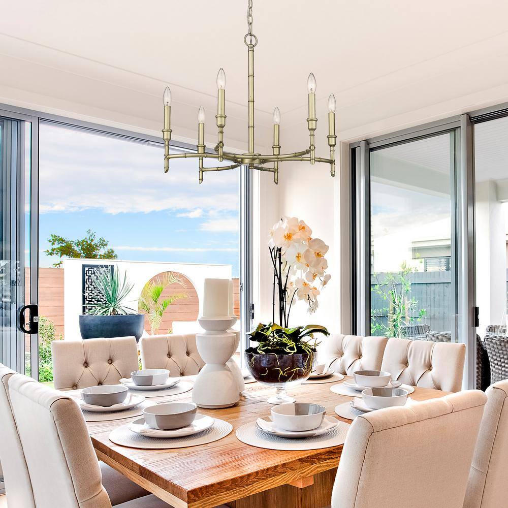 Freyza | Jetset Vintage Industrial Brass Chandelier – Industrial Dining Room Living Room
