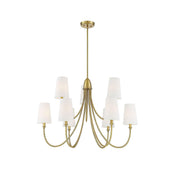 Freyza | Lumin Vintage Industrial Fabric Chandelier – Industrial Dining Room Living Room