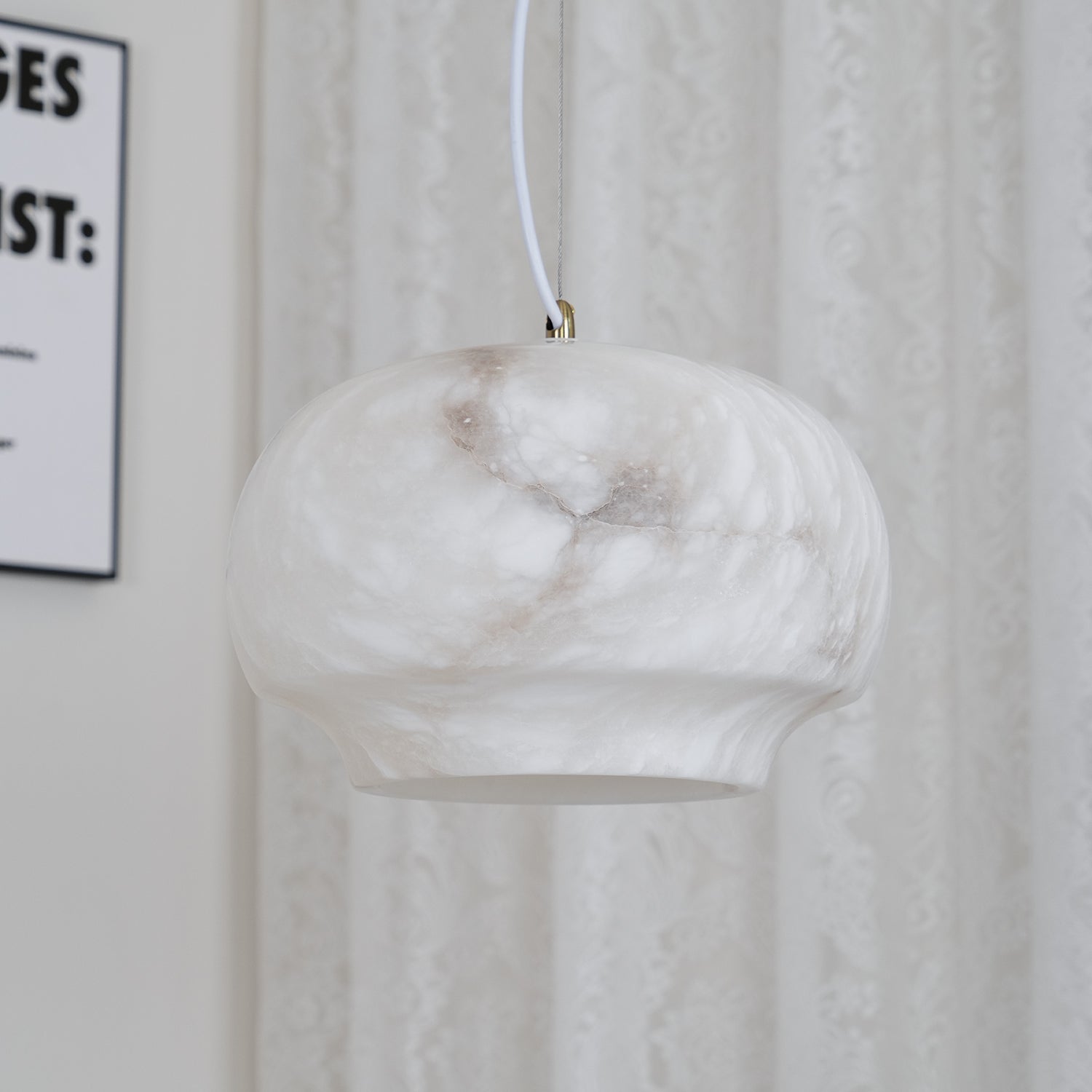 Freyza | Miroir Alabaster Pendant Pendant Light – Kitchen Dining Room