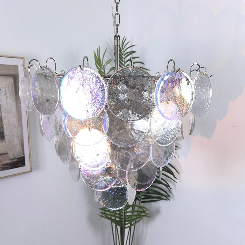 Freyza | Eleganter Kronleuchter aus Murano-Glas „Noctis“ – Esszimmer, Wohnzimmer