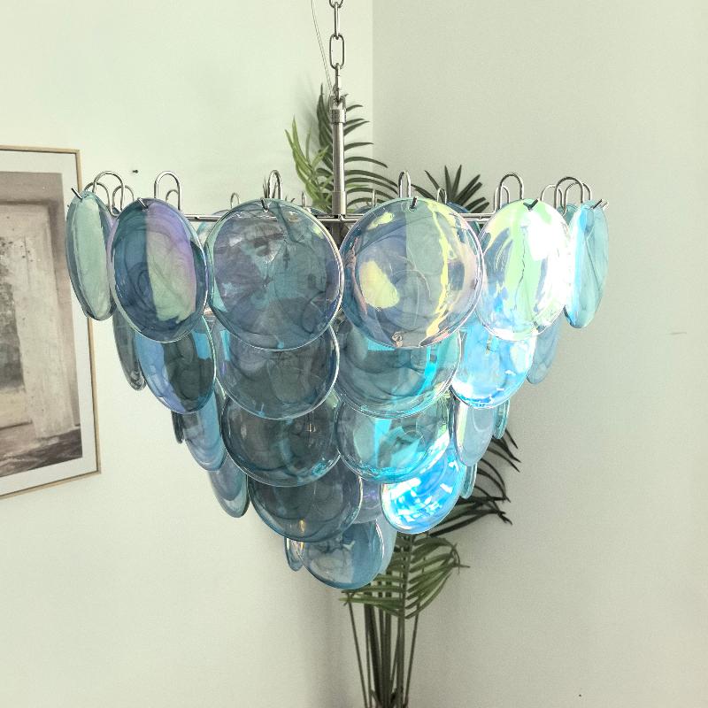 Freyza | Eleganter Kronleuchter aus Murano-Glas „Noctis“ – Esszimmer, Wohnzimmer