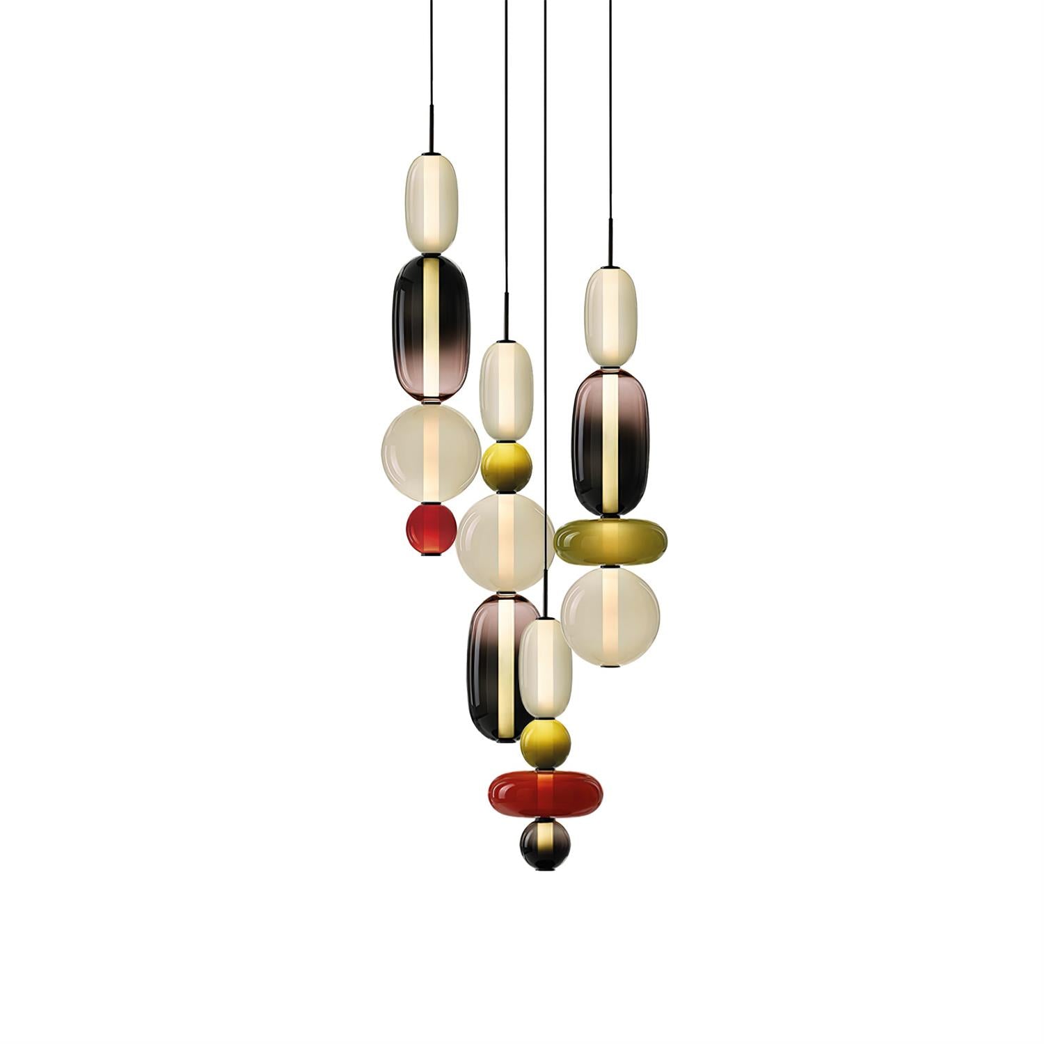 Freyza | Cunorara Kunstglas-Kronleuchter – Esszimmer Wohnzimmer