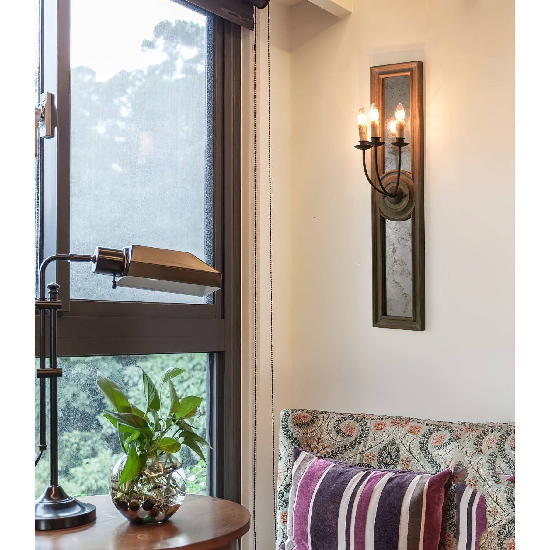 Freyza | Phasis 3-Light Mirrored 3-Light Wall Light – Vintage Bedroom Hallway