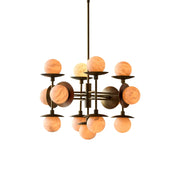 Freyza | Xenon Vintage Industrial Brass Chandelier – Industrial Dining Room Living Room