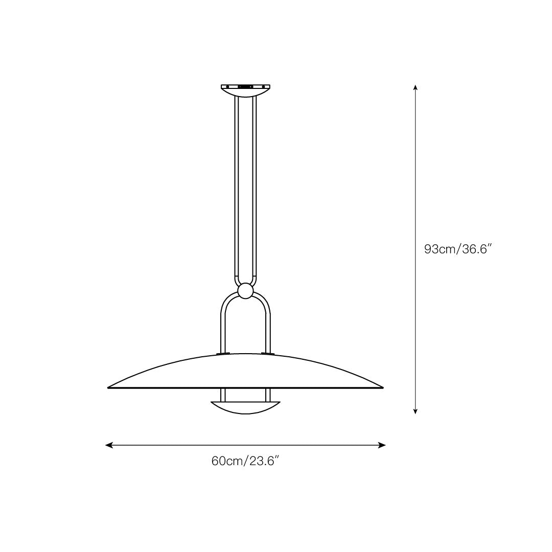 Suspension en laiton Freyza | Luminaire suspendu en laiton – Cuisine, salle à manger