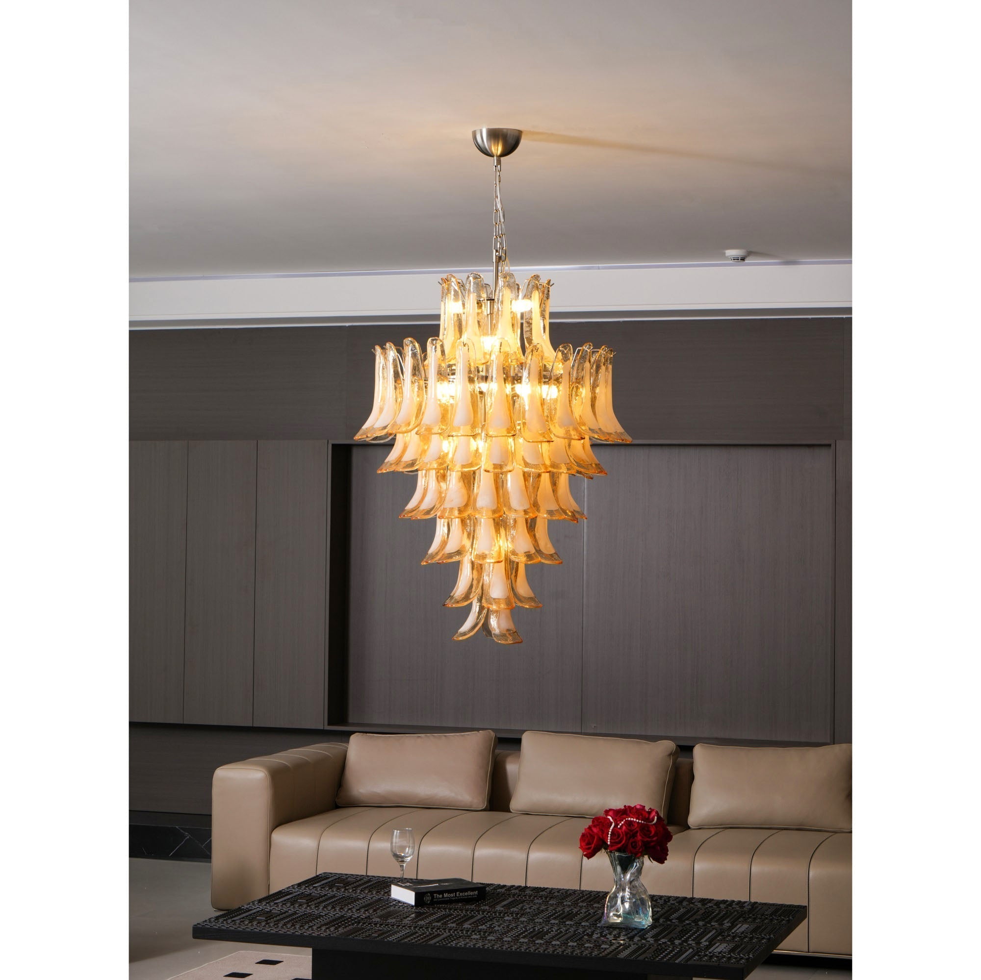 Freyza | Zinc Luxury Murano Glass Chandelier – Dining Room Living Room