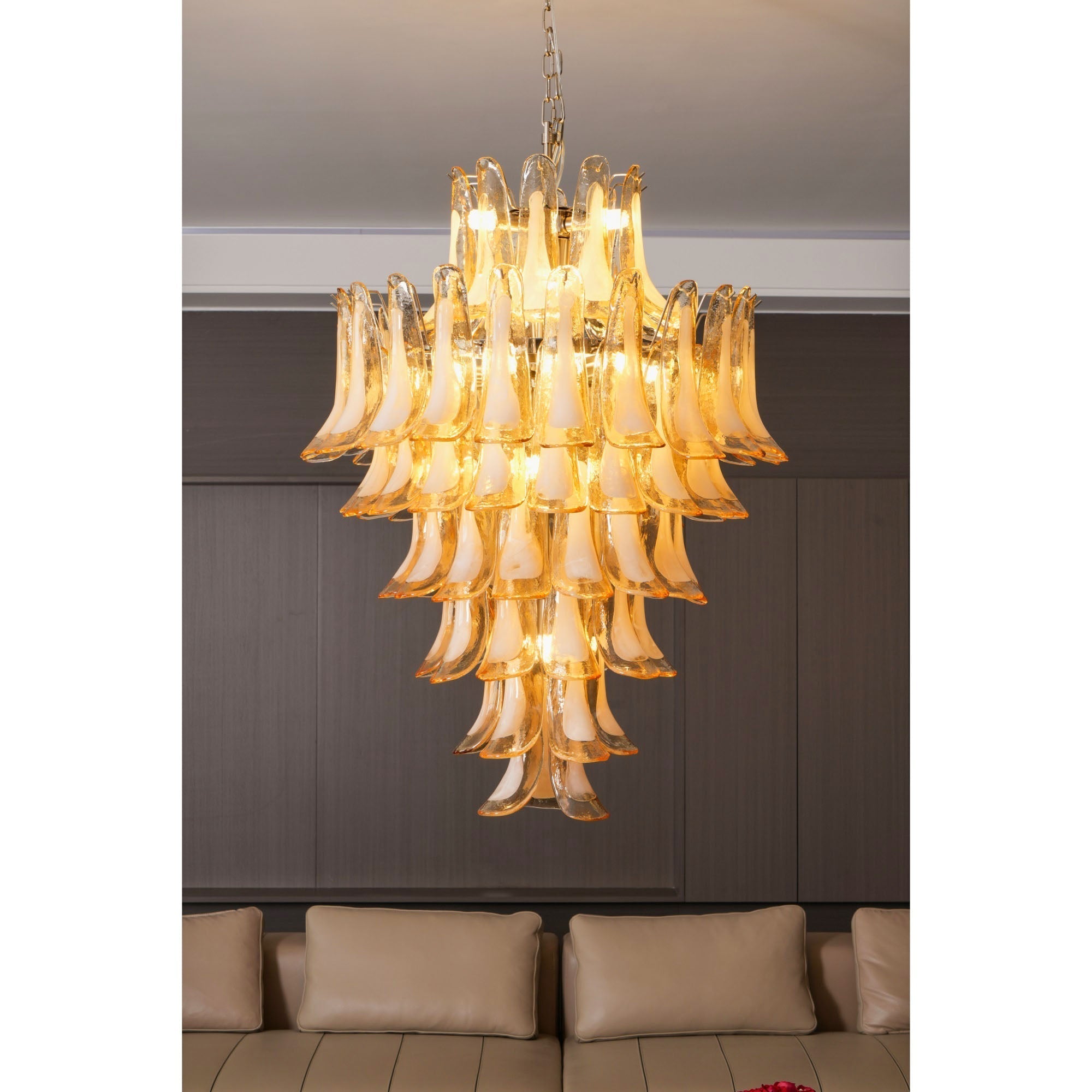 Freyza | Zinc Luxury Murano Glass Chandelier – Dining Room Living Room