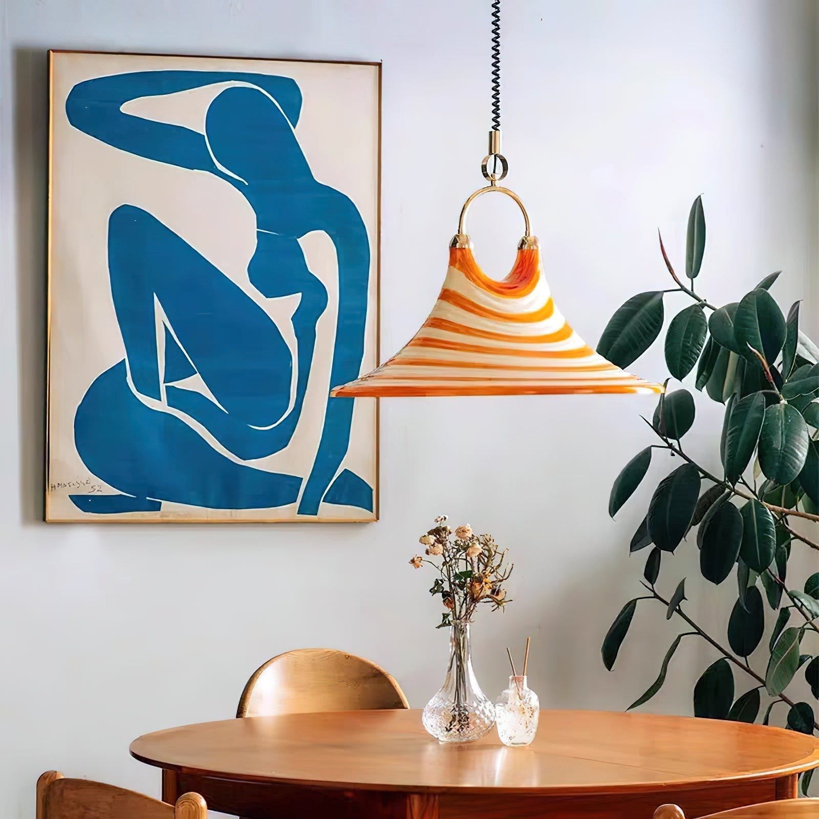 Freyza | Aria Trompeten-Kunststoff-Pendelleuchte – Küche, Esszimmer