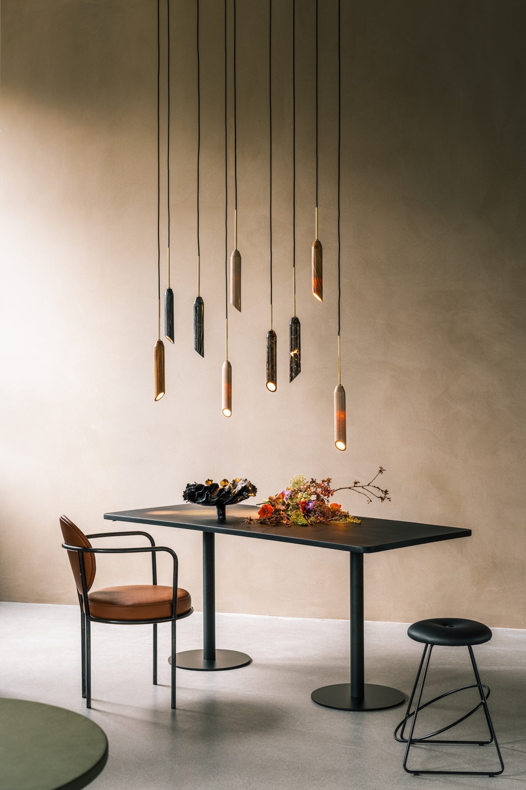 Freyza | Arise Marble Travertine Marble Pendant Light – Kitchen Dining Room