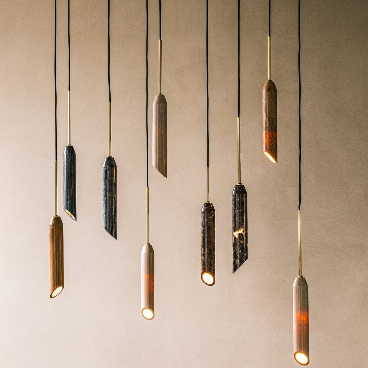 Freyza | Arise Marble Travertine Marble Pendant Light – Kitchen Dining Room