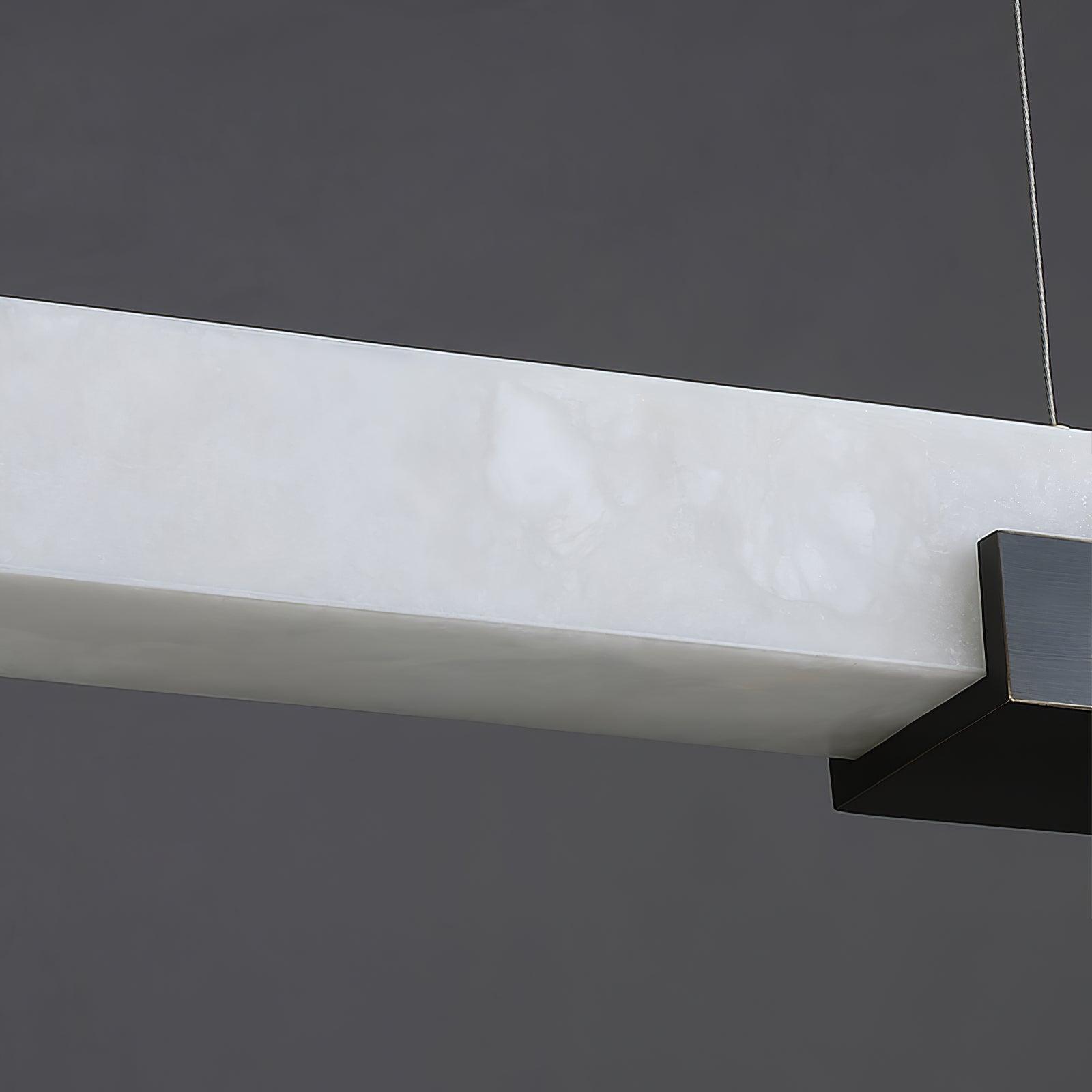 Freyza | Kaelen Minimalistische Pendelleuchte aus Alabaster – Minimalistische Küche und Esszimmer