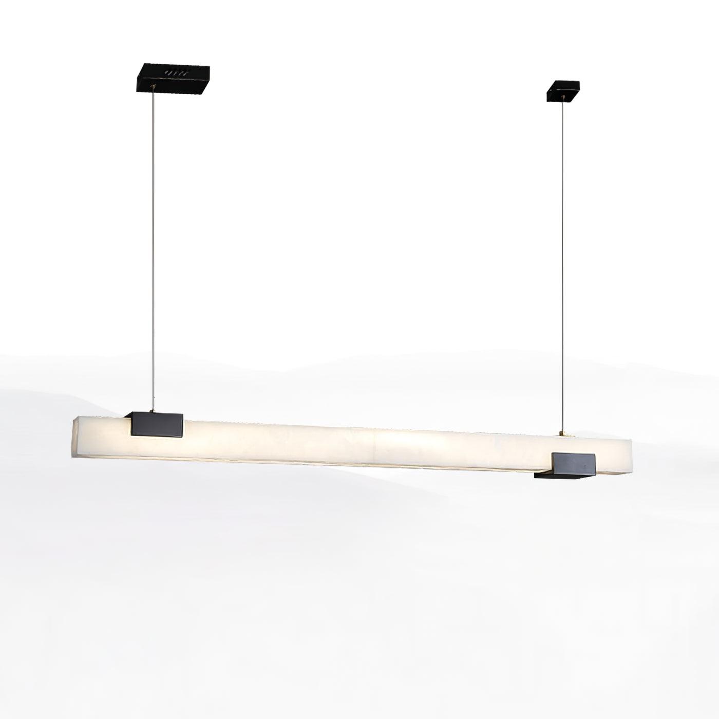 Freyza | Kaelen Minimalistische Pendelleuchte aus Alabaster – Minimalistische Küche und Esszimmer
