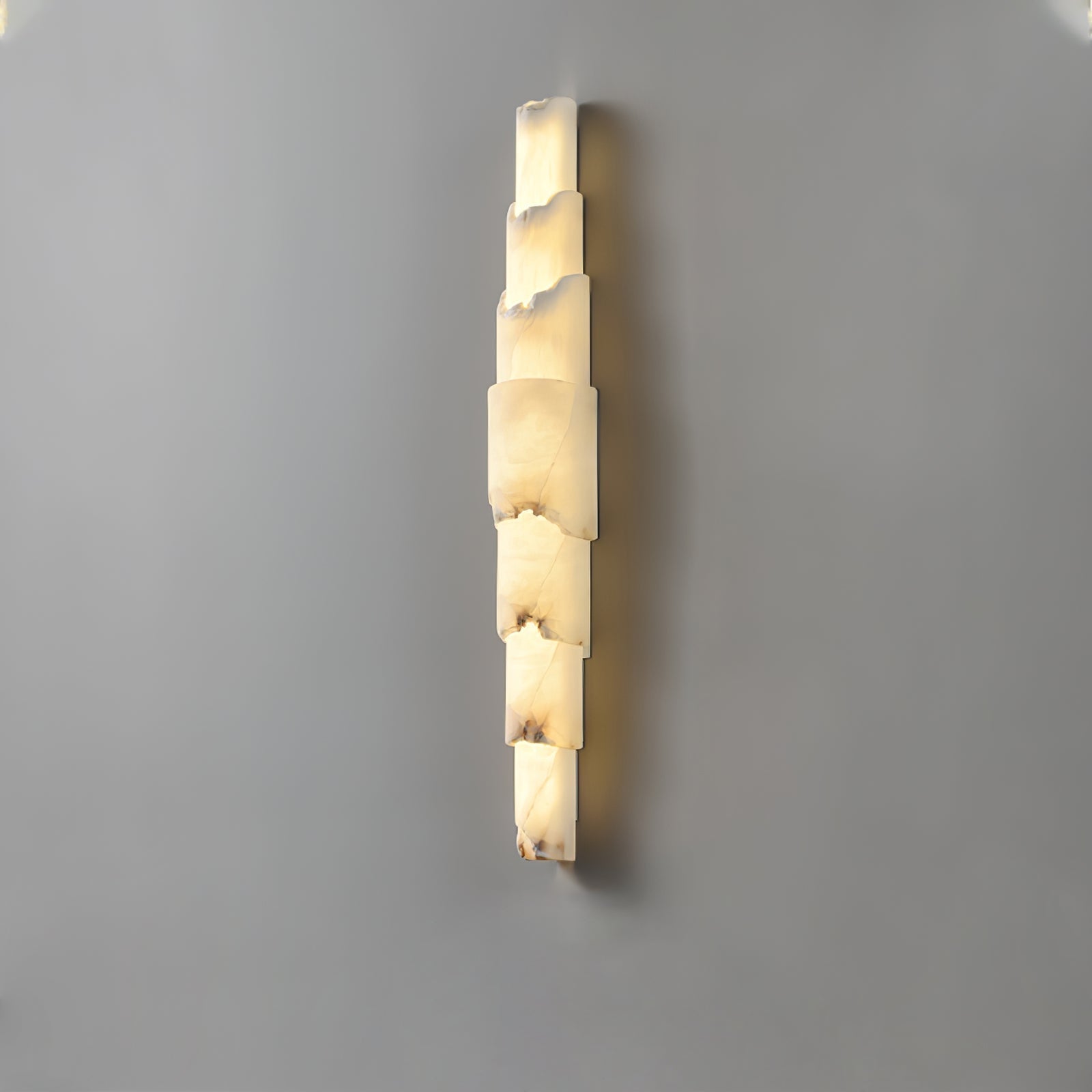 Freyza | Elara mehrschichtige Alabaster-Wandleuchte mit mehreren Lichtquellen – Schlafzimmer, Flur