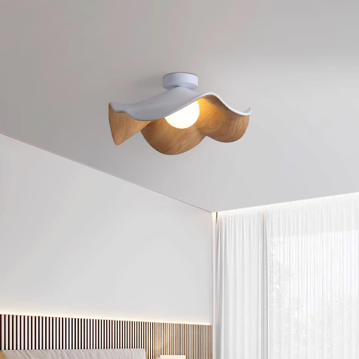 Freyza | Black White Flush Mount Ceiling Light – Bedroom Hallway Kitchen