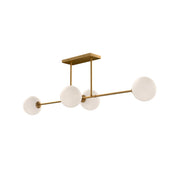Freyza | Glint lineare Glas-Pendelleuchte im Mid-Century-Stil – Mid-Century-Küche und Esszimmer