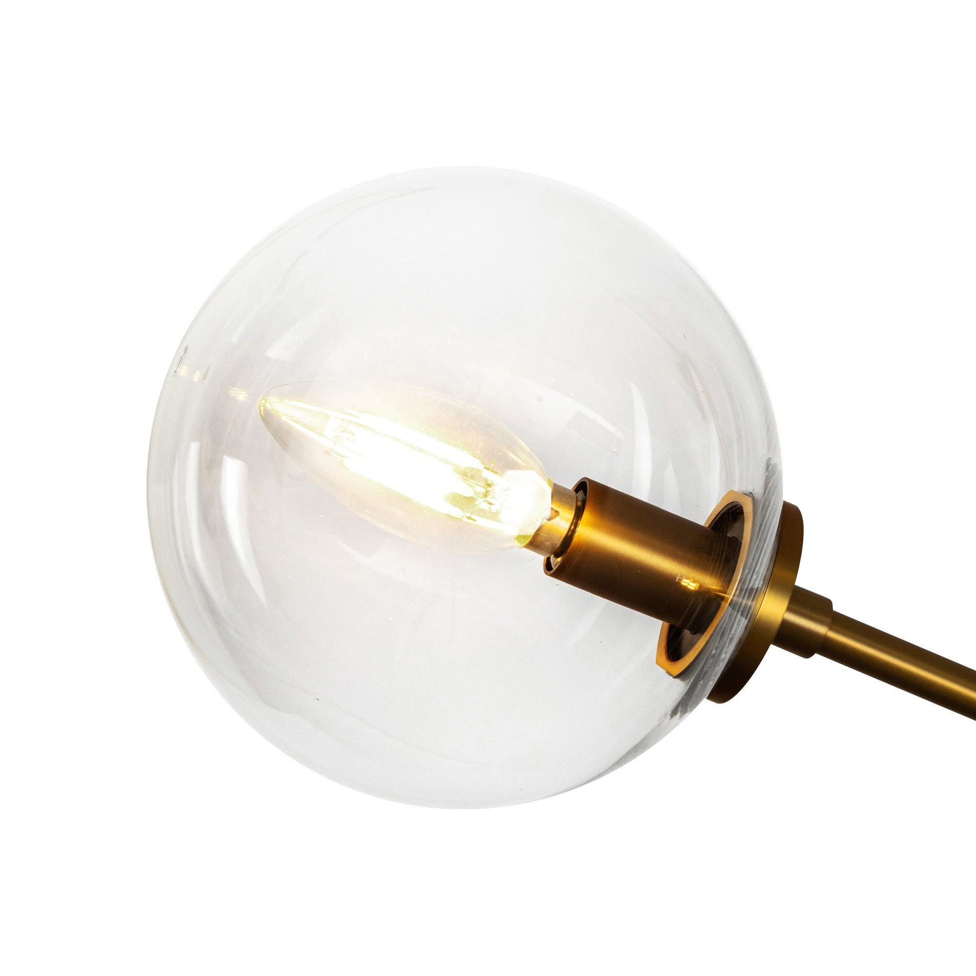 Freyza | Glint lineare Glas-Pendelleuchte im Mid-Century-Stil – Mid-Century-Küche und Esszimmer